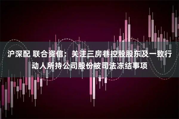 沪深配 联合资信：关注三房巷控股股东及一致行动人所持公司股份被司法冻结事项